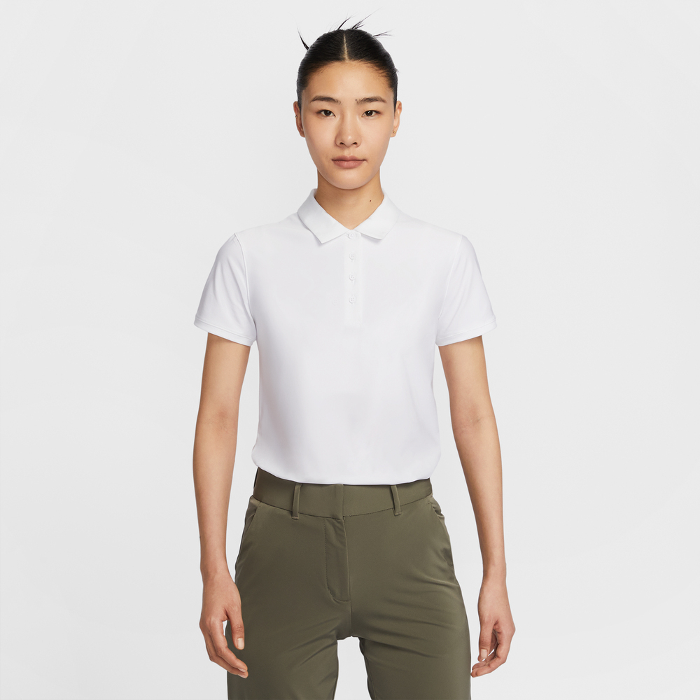NIKE耐克2025女子AS W NK DF VCTRY SS POLO针织有领短TFQ1575-100