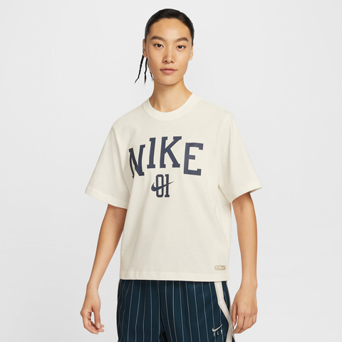 NIKE耐克2025女子AS W NK DF BOXY TEE CHBL GCEL针织无领短TIB9971-133