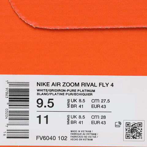 NIKE耐克2025男子NIKE AIR ZOOM RIVAL FLY 4跑步FV6040-102