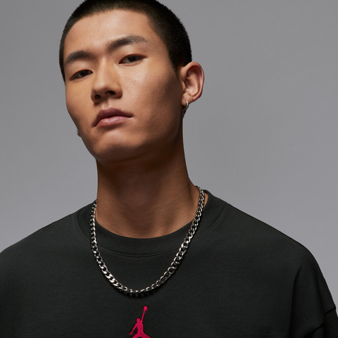 NIKE耐克2025男子AS M J  SS OS TEE GCEL针织无领短TIH0833-045