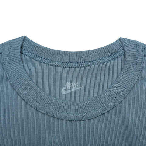 NIKE耐克2025女子AS W NSW NK CHLL KNT MRIB SS T针织无领短THJ0720-006