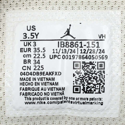 NIKE耐克2025男大童AIR JORDAN 1 LOW (GS)乔丹IB8861-151