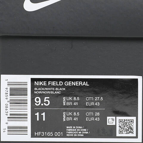 NIKE耐克2025男子NIKE FIELD GENERAL休闲HF3165-001