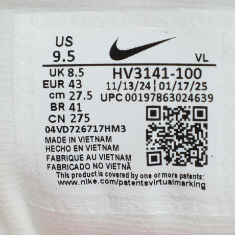 NIKE耐克2025男子NIKE WINFLO 11 CM跑步HV3141-100