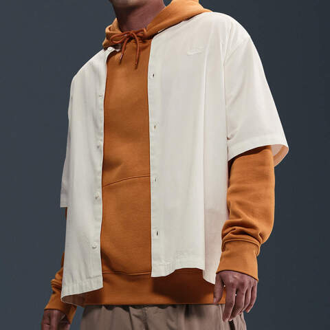 NIKE耐克2025男子AS M NK CLUB SS BTN SHIRT WSH短袖衬衫HJ2030-133