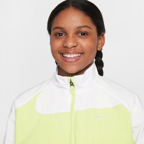 NIKE耐克2025大童K NSW WOVEN FZ JKT GCEL梭织无帽外套IF0602-736