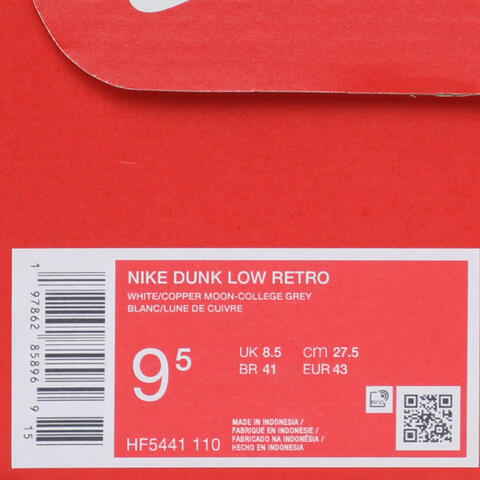 NIKE耐克2025男子NIKE DUNK LOW RETRO休闲HF5441-110