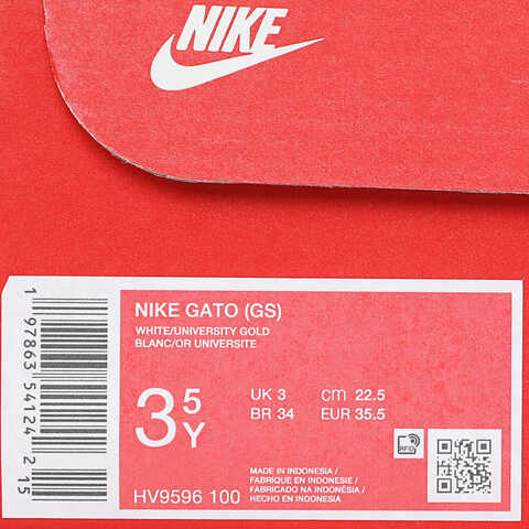 NIKE耐克2025男大童NIKE GATO (GS)儿童HV9596-100