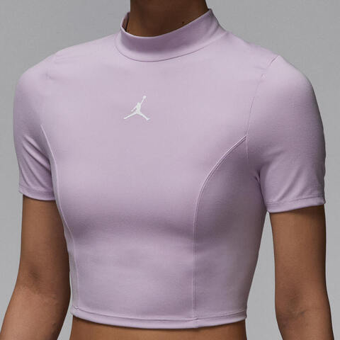 NIKE耐克2025女子AS W J SS SOLID KNIT TOP针织有领短THJ0084-530