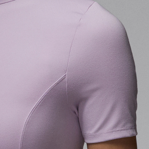 NIKE耐克2025女子AS W J SS SOLID KNIT TOP针织有领短THJ0084-530