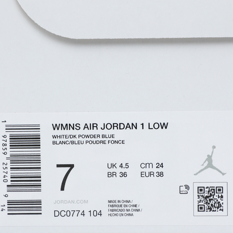 NIKE耐克2025女子WMNS AIR JORDAN 1 LOW乔丹DC0774-104