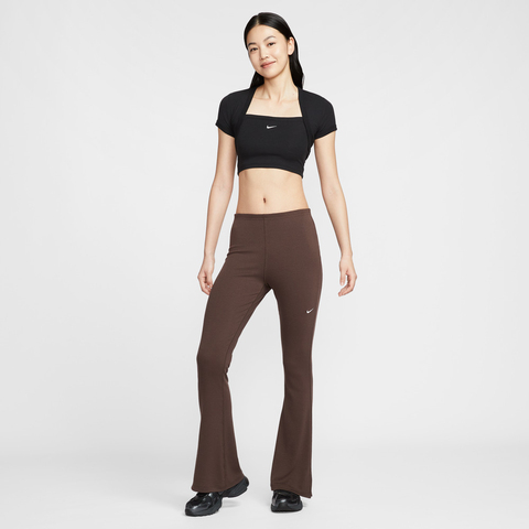 NIKE耐克2025女子AS W NSW NK CHLL KNT MRIB 2N1针织无领短THJ1300-010