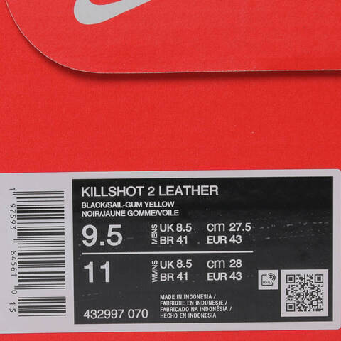 NIKE耐克2025男子KILLSHOT 2 LEATHER休闲432997-070