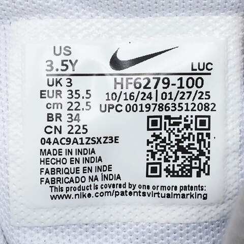 NIKE耐克2025大童TEAM HUSTLE D 12 (GS)儿童HF6279-100