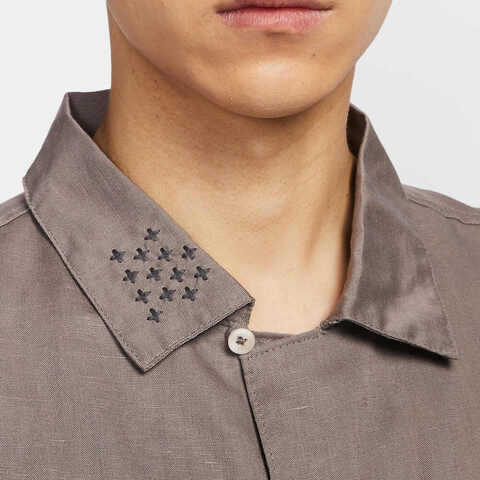 NIKE耐克2025男子AS M NL LINEN SS BTTNDWN SASH短袖衬衫HJ2982-289