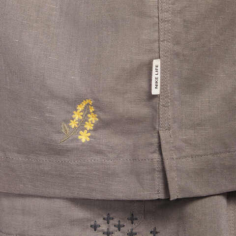 NIKE耐克2025男子AS M NL LINEN SS BTTNDWN SASH短袖衬衫HJ2982-289