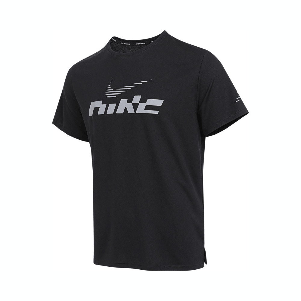 NIKE耐克2025男子AS M NK DF UV MILER FLASH SS针织无领短TIB4128-010