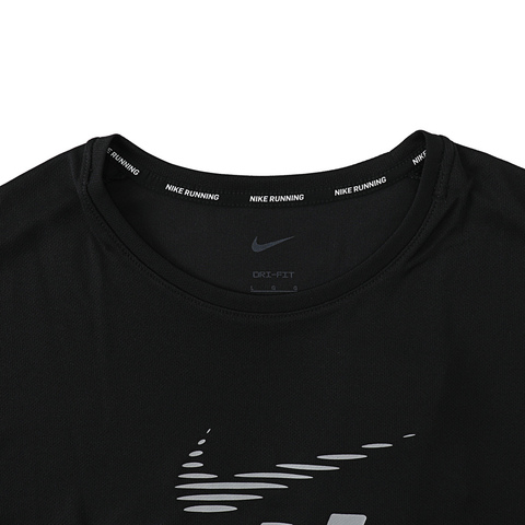 NIKE耐克2025男子AS M NK DF UV MILER FLASH SS针织无领短TIB4128-010