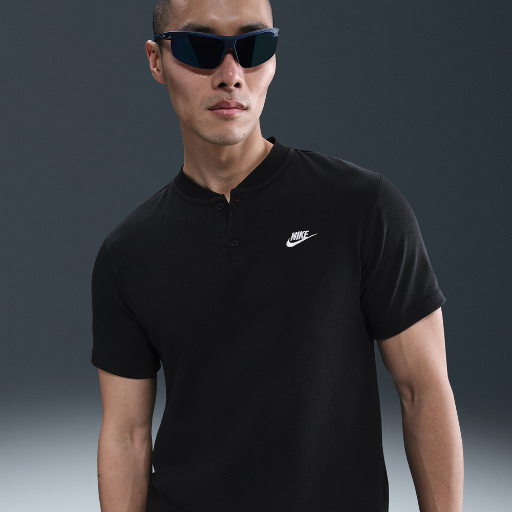 NIKE耐克2025男子AS M NK CLUB SS HENLEY针织有领短THQ5975-010