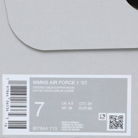 NIKE耐克2025女子WMNS AIR FORCE 1 '07休闲IB7944-113