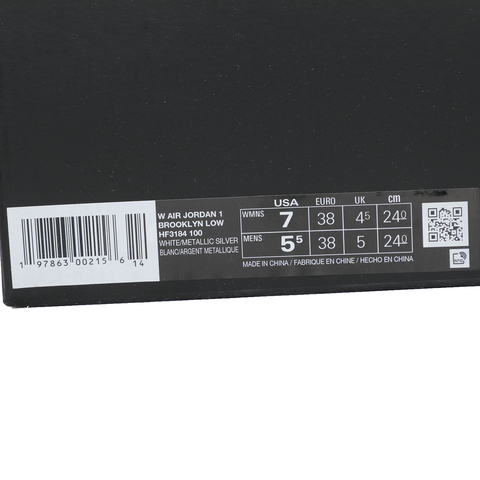 NIKE耐克2025女子W AIR JORDAN 1 BROOKLYN LOW乔丹HF3184-100
