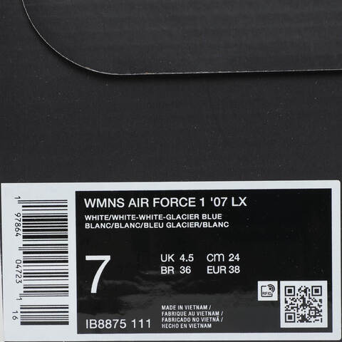 NIKE耐克2025女子WMNS AIR FORCE 1 '07 LX休闲IB8875-111