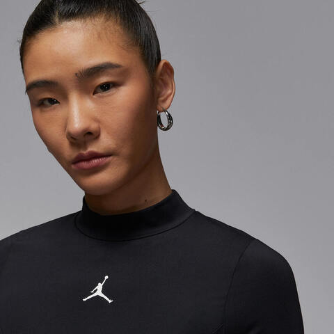 NIKE耐克2025女子AS W J SS SOLID KNIT TOP针织有领短THJ0084-010