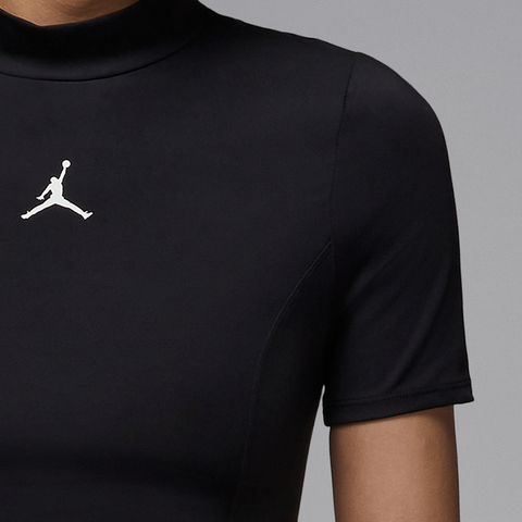 NIKE耐克2025女子AS W J SS SOLID KNIT TOP针织有领短THJ0084-010