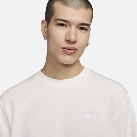 NIKE耐克2025男子AS M NSW CLUB CRW FT针织无帽卫衣BV2667-133