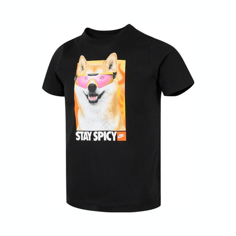 NIKE耐克2025大童K NSW TEE PHOTO SHIBA针织无领短THV5206-010