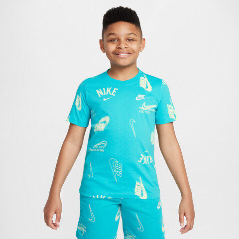 NIKE耐克2025大童K NSW TEE CLUB ENERGY AOP针织无领短THQ9292-345