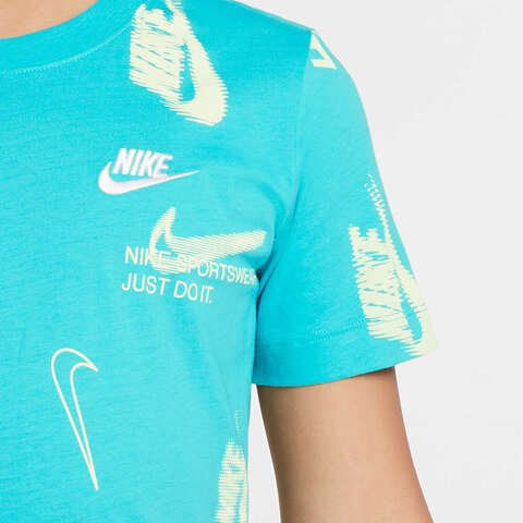 NIKE耐克2025大童K NSW TEE CLUB ENERGY AOP针织无领短THQ9292-345
