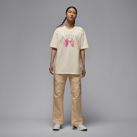 NIKE耐克2025女子AS W J SS OS GFX TEE BFLY针织无领短TIB7032-133