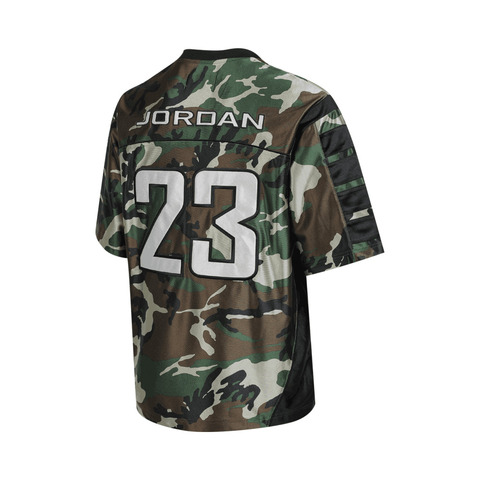 NIKE耐克2025男子M J CAT SCRATCH JERSEY CAMO针织无领短THQ4706-394