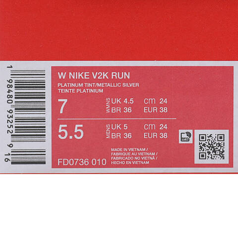 NIKE耐克2025女子W NIKE V2K RUN休闲FD0736-010