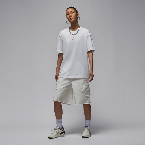 NIKE耐克2025女子AS W J SS OS TEE GCEL针织无领短TII0489-100