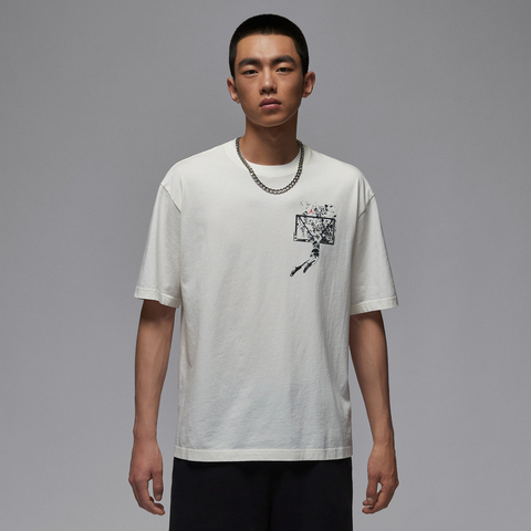 NIKE耐克2025男子AS M J BRK SBB OVSZ GFX SS CRW针织无领短TIB3298-133