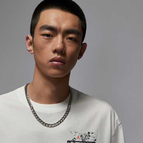 NIKE耐克2025男子AS M J BRK SBB OVSZ GFX SS CRW针织无领短TIB3298-133