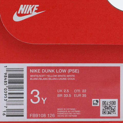 NIKE耐克2025男小童NIKE DUNK LOW (PSE)儿童FB9108-126