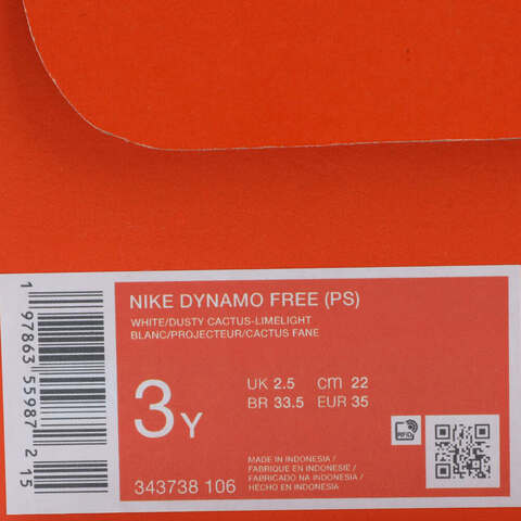 NIKE耐克2025小童NIKE DYNAMO FREE (PS)儿童343738-106