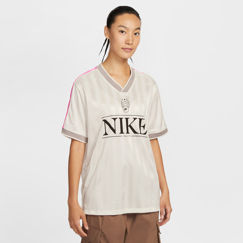 NIKE耐克2025女子AS W NSW V NECK JERSEY针织无领短TIH8505-133