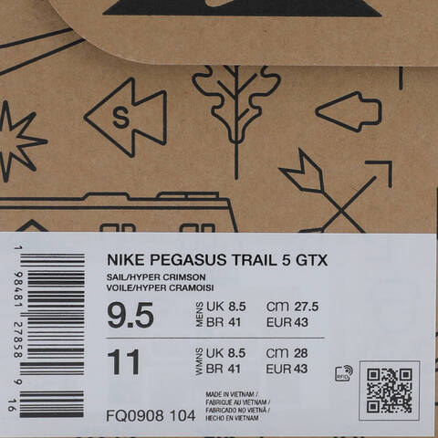 NIKE耐克2025男子NIKE PEGASUS TRAIL 5 GTX跑步FQ0908-104