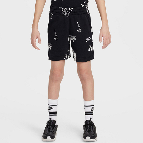 NIKE耐克2025大童K NSW CLUB FT SHORT BRND NRG针织短裤HJ2644-010