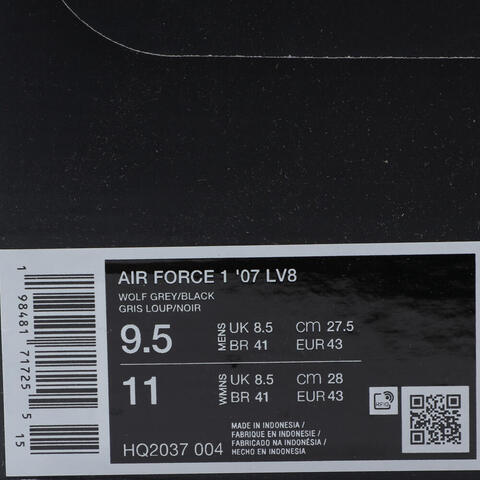 NIKE耐克2025男子AIR FORCE 1 '07 LV8休闲HQ2037-004