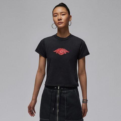 NIKE耐克2025女子AS W J FLT SS SHGF GFX TEE RA针织无领短TIH2485-010