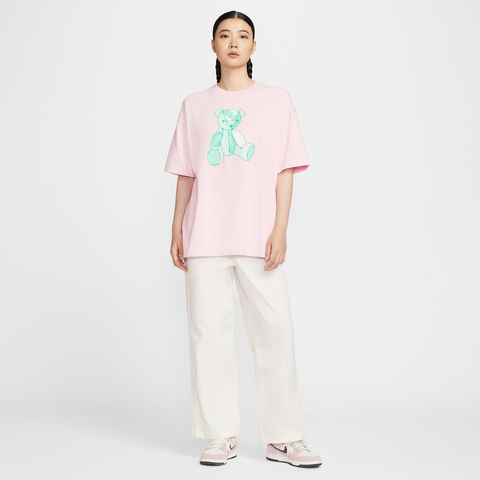 NIKE耐克2025女子AS W NSW SS OS TEE BEAR GCEL针织无领短TIM3380-663