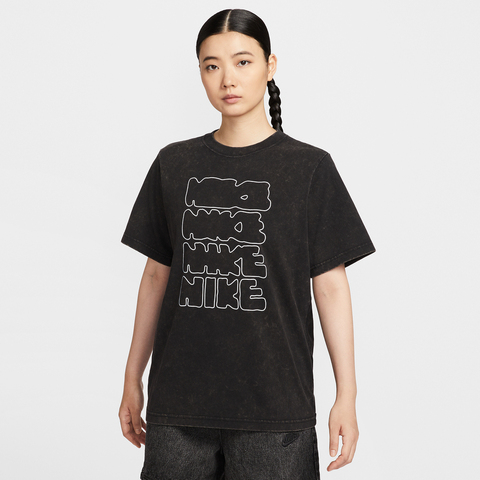 NIKE耐克2025女子AS W NSW SS TEE NK LOGO GCEL针织无领短TII0453-010