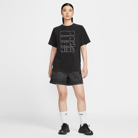 NIKE耐克2025女子AS W NSW SS TEE NK LOGO GCEL针织无领短TII0453-010