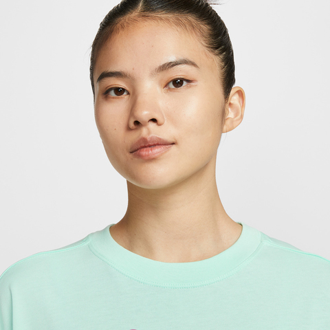 NIKE耐克2025女子AS W NSW SS OS TEE BEAR GCEL针织无领短TIM3380-353