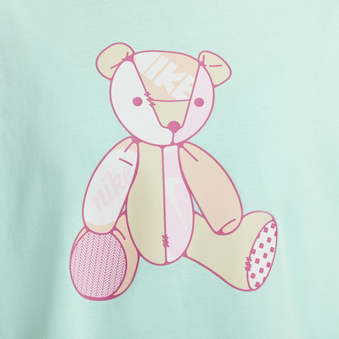 NIKE耐克2025女子AS W NSW SS OS TEE BEAR GCEL针织无领短TIM3380-353